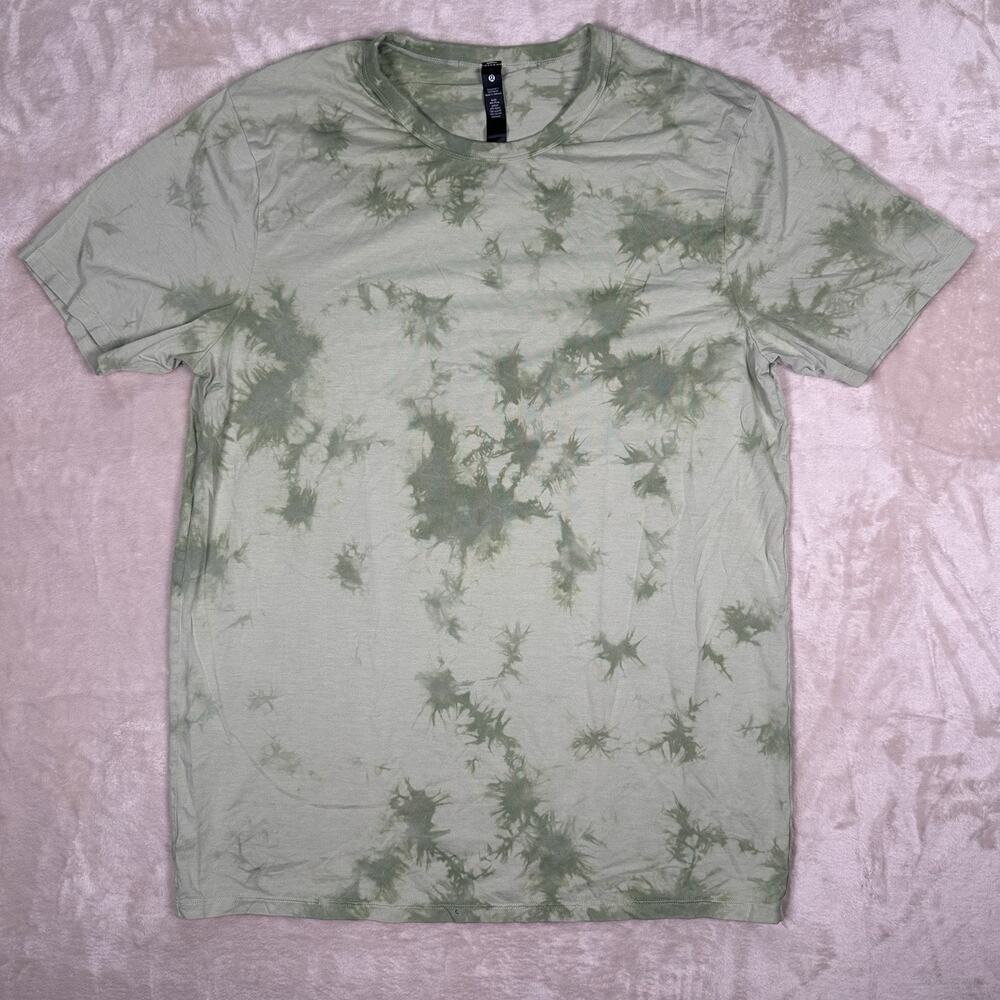Lululemon The Fundamental Shirt Green Tie-Dye Men’s Size Medium